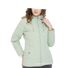 2021 Women Winter Jacket With Detachable Hood 100% Nylon Ladies Jackets